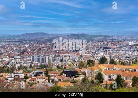 Luftaufnahme von Clermont-Ferrand, Frankreich Stockfoto