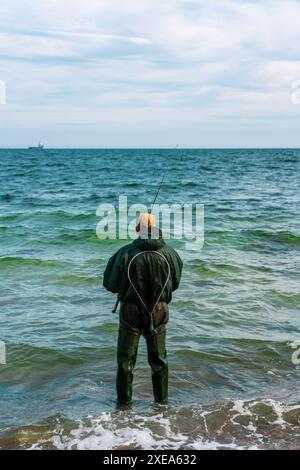 Anglerfischen in der Ostsee, Deutschland. Stockfoto