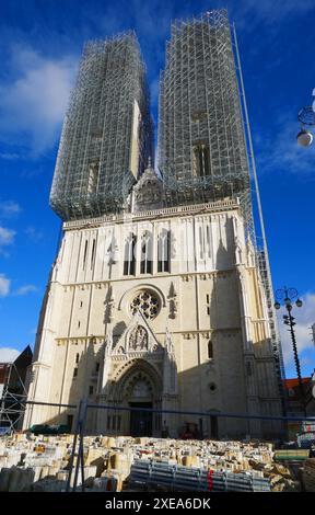 Zagreb Kathedrale, Kroatien Stockfoto