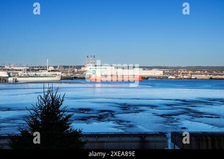 Irving Oil Terminals in Saint John, New Brunswick, Kanada Stockfoto