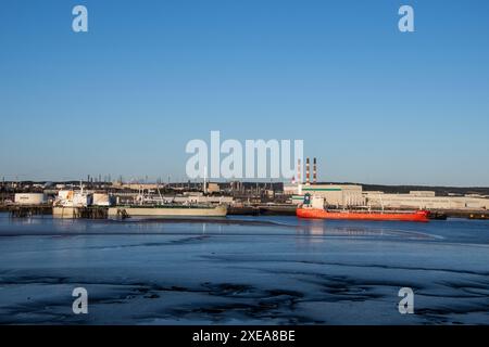 Irving Oil Terminals in Saint John, New Brunswick, Kanada Stockfoto