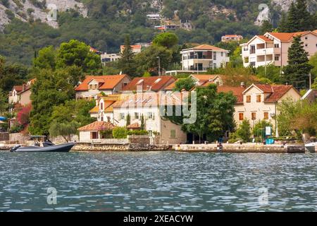 Adriastadt am Meer, Montenegro, Kotor Bay Stockfoto