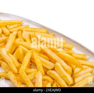 Knusprige Pommes frites mit Ketchup zum Verzehr Stockfoto