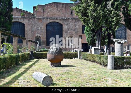 Bäder von Diokletian, Rom, Latium, Italien Stockfoto