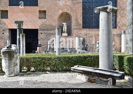 Bäder von Diokletian, Rom, Latium, Italien Stockfoto