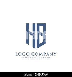 KB-Schild-Logo. Stock Vektor