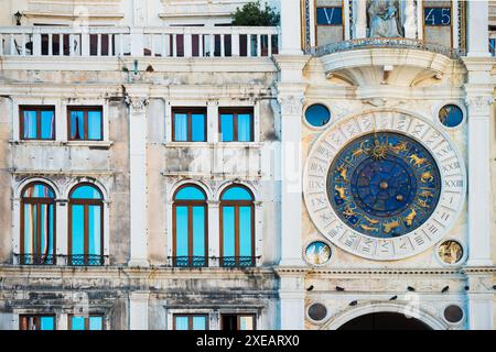 Uhr auf St Mark's Clocktower Stockfoto