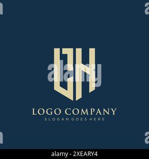 LK Shield-Logo-Design. Stock Vektor