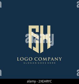 FX Shield-Logo. Stock Vektor