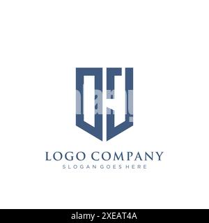 Logo mit ABl.-Schild. Stock Vektor