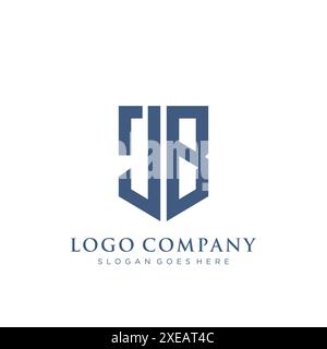 JB-Schild-Logo. Stock Vektor