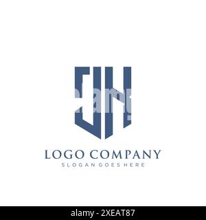 JK Shield-Logo-Design. Stock Vektor