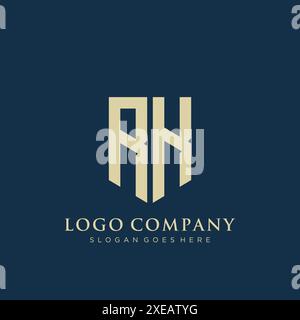 Logo mit RK-Abschirmung. Stock Vektor