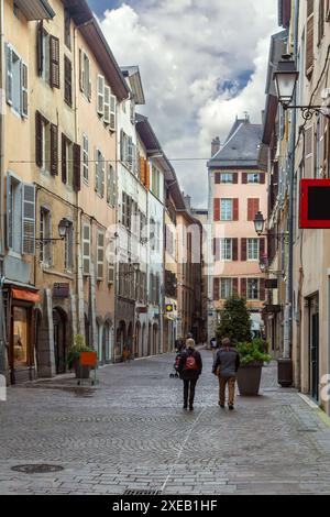 Straße in Chambery, Frankreich Stockfoto