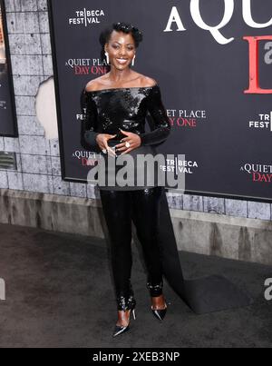 New York City, USA. Juni 2024. Lupita Nyong'o besuchte am 26. Juni 2024 die New Yorker Premiere „A Quiet Place: Day One“ am AMC Lincoln Square in New York City, NY © Steven Bergman/AFF-USA. COM Credit: AFF/Alamy Live News Stockfoto