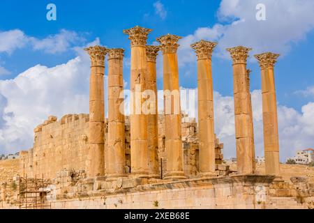 Jerash, Jordan Artemistempel im alten Gerasa Stockfoto