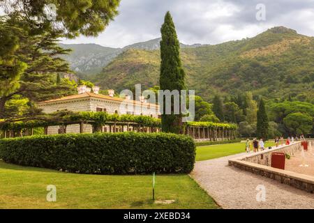 Sveti Stefan, Montenegro Aman Resort Stockfoto