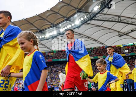 Stuttgart, Deutschland. Juni 2024. Anatoliy Trubin aus der Ukraine während des UEFA Euro 2024-Spiels zwischen der Ukraine und Belgien in der MHPArena. Endstand; Ukraine 0:0 Belgien. Quelle: SOPA Images Limited/Alamy Live News Stockfoto