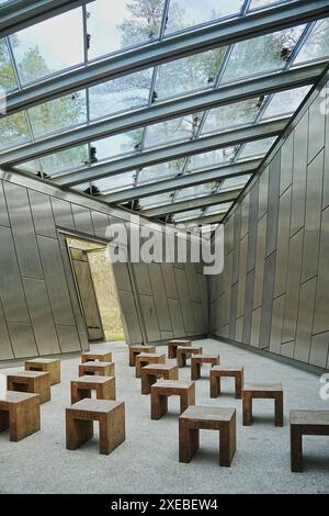 Konzentrationslager Bergen-Belsen Gedenkstätte Stockfoto