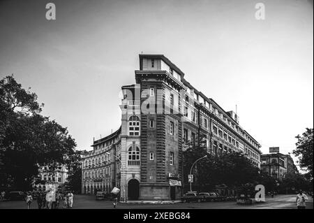 12 25 2004 Vintage Old SBI Building, Hauptniederlassung, Horniman Circle, Fort, Mumbai, Maharashtra, Indien Asien. Stockfoto