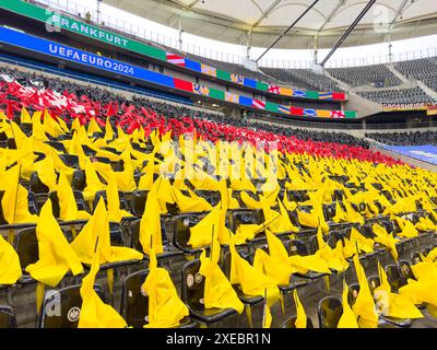 DEUTSCHE BANK PARK Frankfurt in der Gruppe A Etappenspiel DEUTSCHLAND - SCHWEIZ 1-1 der UEFA-Europameisterschaften 2024 am 23. Juni 2024 in Frankfurt. Fotograf: Peter Schatz Stockfoto