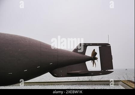 U-Boot U-11 in Burgstaaken auf Fehmarn Stockfoto