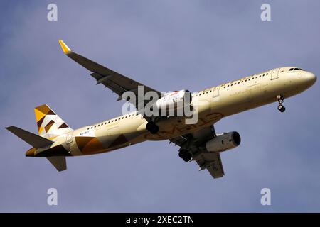 Etihad Airways - Airbus 321-231 - A6-AEI Stockfoto