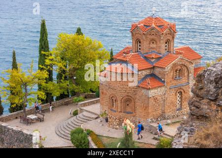 Kirche St. John Kaneo, Ohrid, Nordmakedonien Stockfoto