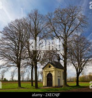 Burgkapelle Haus Horr, Grevenbroich, Niederrhein, Nordrhein-Westfalen, Deutschland, Europa Stockfoto