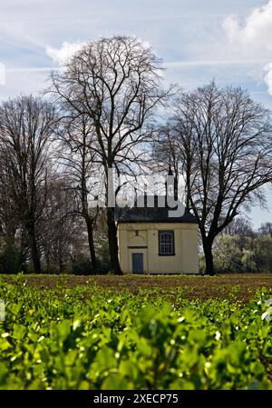 Burgkapelle Haus Horr, Grevenbroich, Niederrhein, Nordrhein-Westfalen, Deutschland, Europa Stockfoto