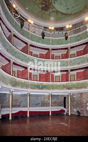 Gualtieri (re), il Teatro Sociale del XVIII secolo Stockfoto