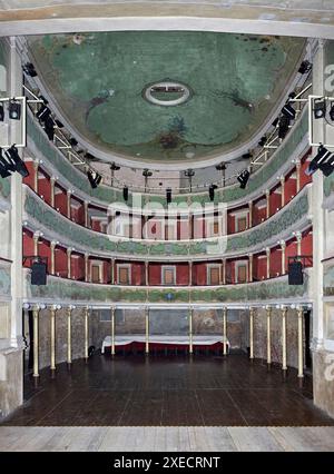 Gualtieri (re), il Teatro Sociale del XVIII secolo Stockfoto