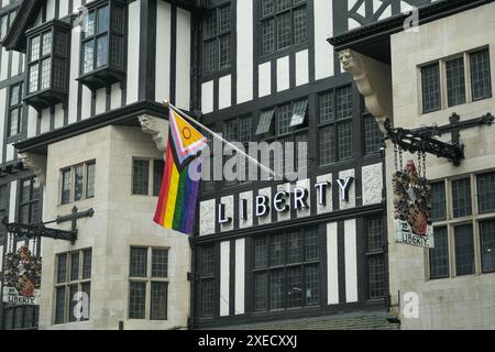 LONDON, 18. JUNI 2024: Kaufhaus Liberty in der Regent Street in W1 im Zentrum von London Stockfoto