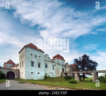 Sommerabend Swirsh Burg view(Ukraine). Stockfoto