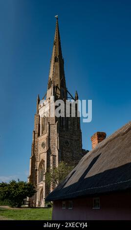 Thaxted Church Thaxted Essex England. 25. Juni 2024 die Kirche St. Johannes des Täufers, unserer Lieben Frau und St. Laurence Stockfoto