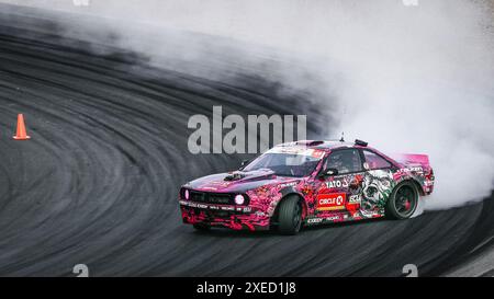 Oschersleben, 30. August 2019: Karolina Pilarczyk fährt den Nissan Silvia S14 Supercharged LSX 376 während der Drift Kings International Stockfoto