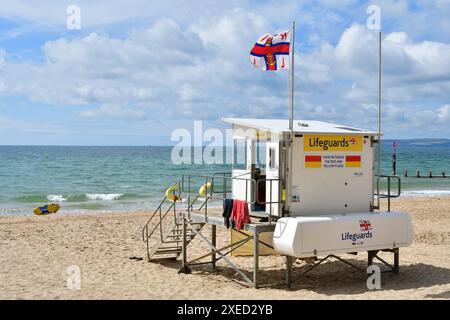 Boscombe, Bournemouth, Dorset, Großbritannien, 27. Juni, 2024, das Wetter: die Hitzewelle endet nach zwei Tagen, als frischere, kühlere Luft im Westwind ankommt. Quelle: Paul Biggins/Alamy Live News Stockfoto