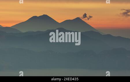 Vulkan in Guatemala Stockfoto