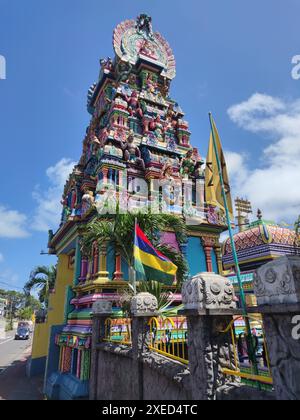 Hindutempel in Mahebourg, Mauritius Stockfoto