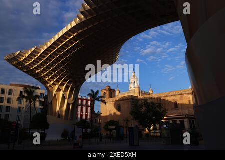 Sevilla, Andalusien, Spanien, Metropol Parasol, Setas de Sevilla, Architektur, Holz, Aussichtspunkt von Sevilla Stockfoto