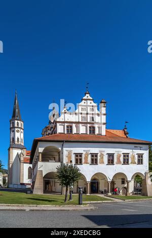 Basilika St. Jakob und altes Rathaus, Levoca, Slowakei Stockfoto