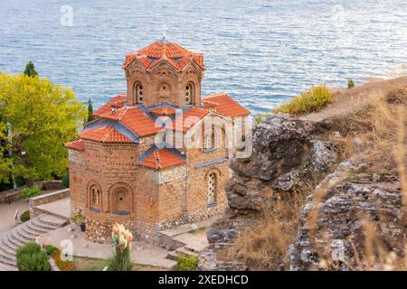 Kirche St. John Kaneo, Ohrid, Nordmakedonien Stockfoto