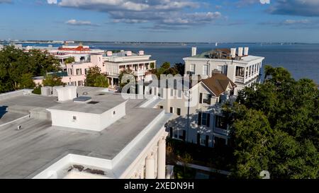 Luftaufnahme Der Stadt Charleston South Carolina Stockfoto