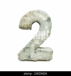 Steinschriftart Nr. 2 2 3D Stockfoto