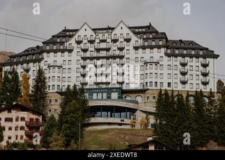 Carlton Hotel in St. Moritz, Schweiz Stockfoto