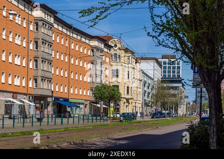 Bilder aus der Landeshauptstadt Sachsen-Anhalt Magdeburg an der Elbe Stockfoto