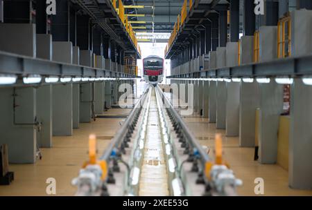 Skytrain, Ein Schnellbahnsystem, das bei Einzelpersonen in großen städtischen Gemeinden beliebt ist. Praktisch und zeitnah Stockfoto