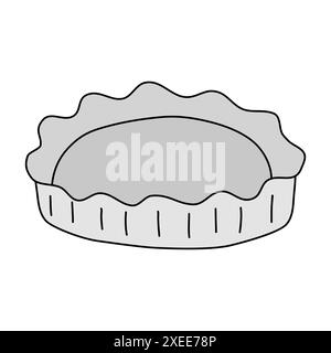 Metall oder Glas runde Backform für Kuchen oder Kuchen, Kochen oder Backen Küche Design Element, Vektor Illustration Stock Vektor