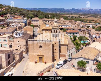 Katholische Pfarrei Santa Eugenia, Mallorca, Balearen, Spanien Stockfoto