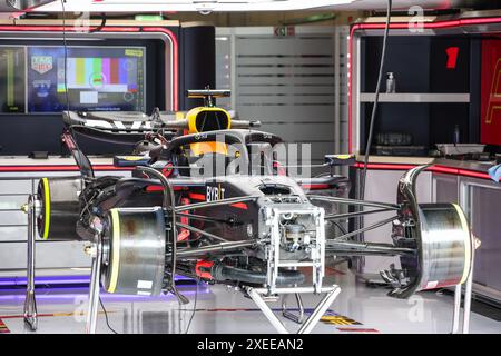Spielberg, Autriche. Juni 2024. Red Bull Racing RB20, mechanische Karosserie, carrosserie, während des Formel 1 Qatar Airways Austrian Grand Prix 2024, 11. Runde der Formel 1 Weltmeisterschaft 2024 vom 28. Bis 30. Juni 2024 auf dem Red Bull Ring, in Spielberg, Österreich - Foto Xavi Bonilla/DPPI Credit: DPPI Media/Alamy Live News Stockfoto
